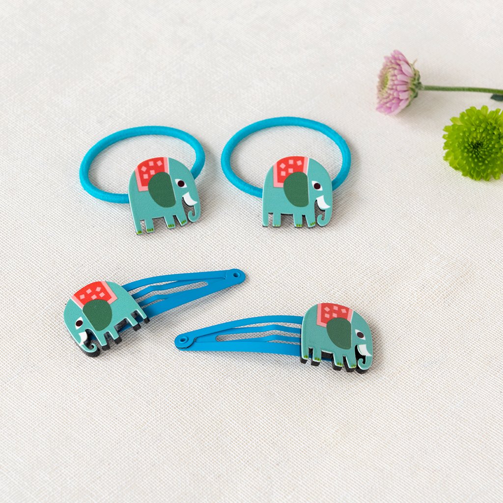 Barrettes elephant de Rex London – vue detaillee
