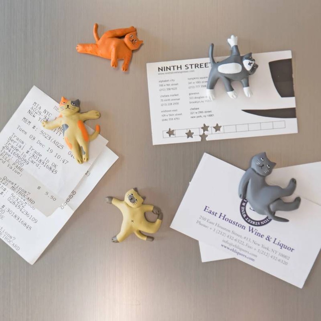 Yoga-Katzen Magnete von Kikkerland