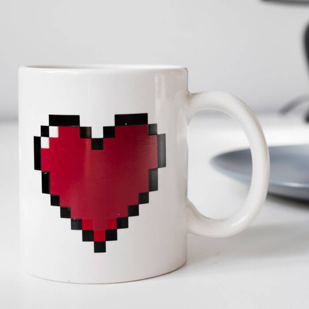 Thermosensible Tasse Herz von Kikkerland