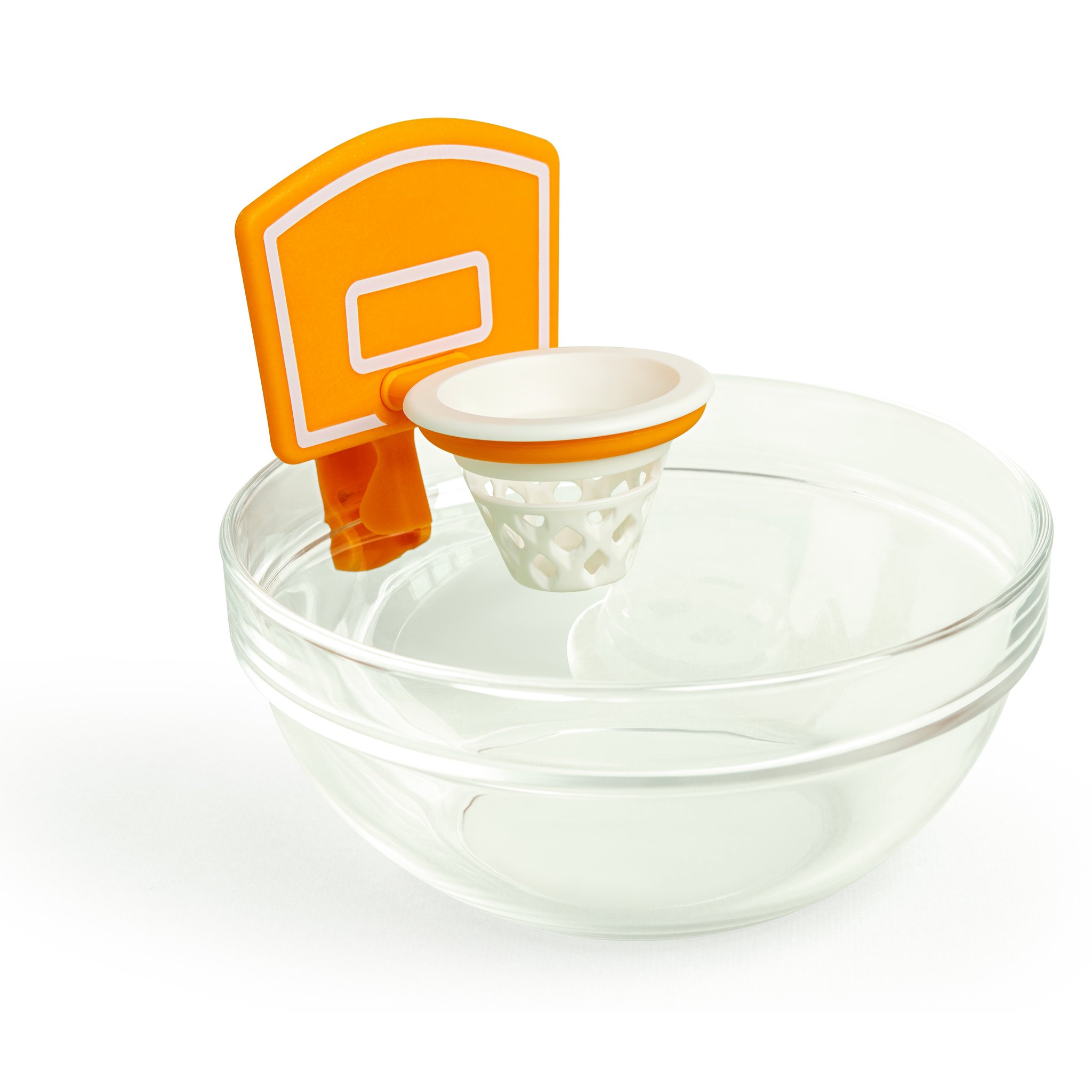 Dunk N Egg Eiertrenner auf einer Glasschüssel