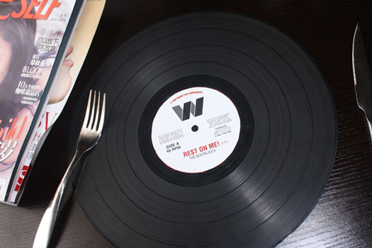 Tischset Schallplatte 2er Set