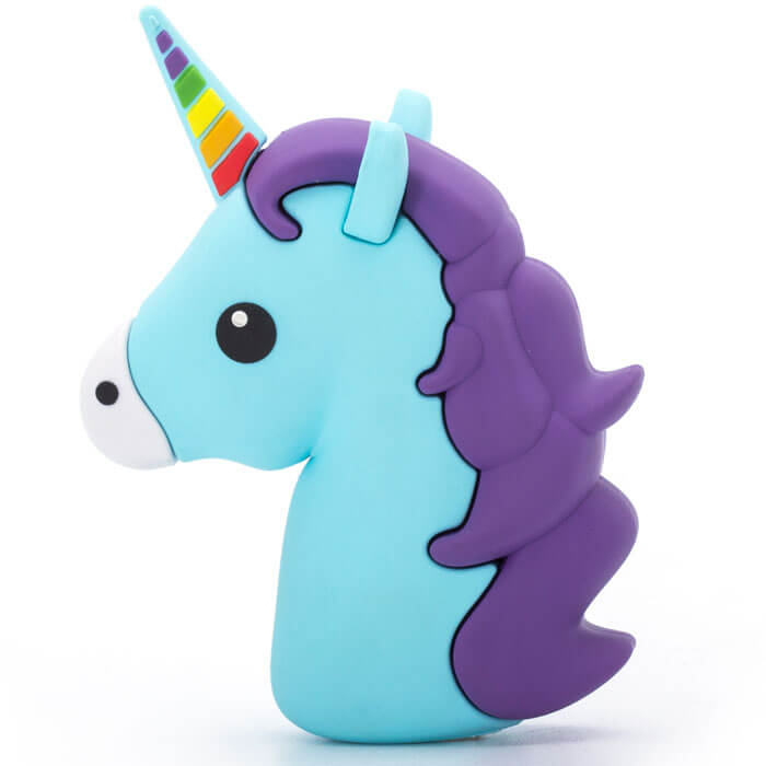 Chargeur Externe pour Smartphone - Émoticône Licorne