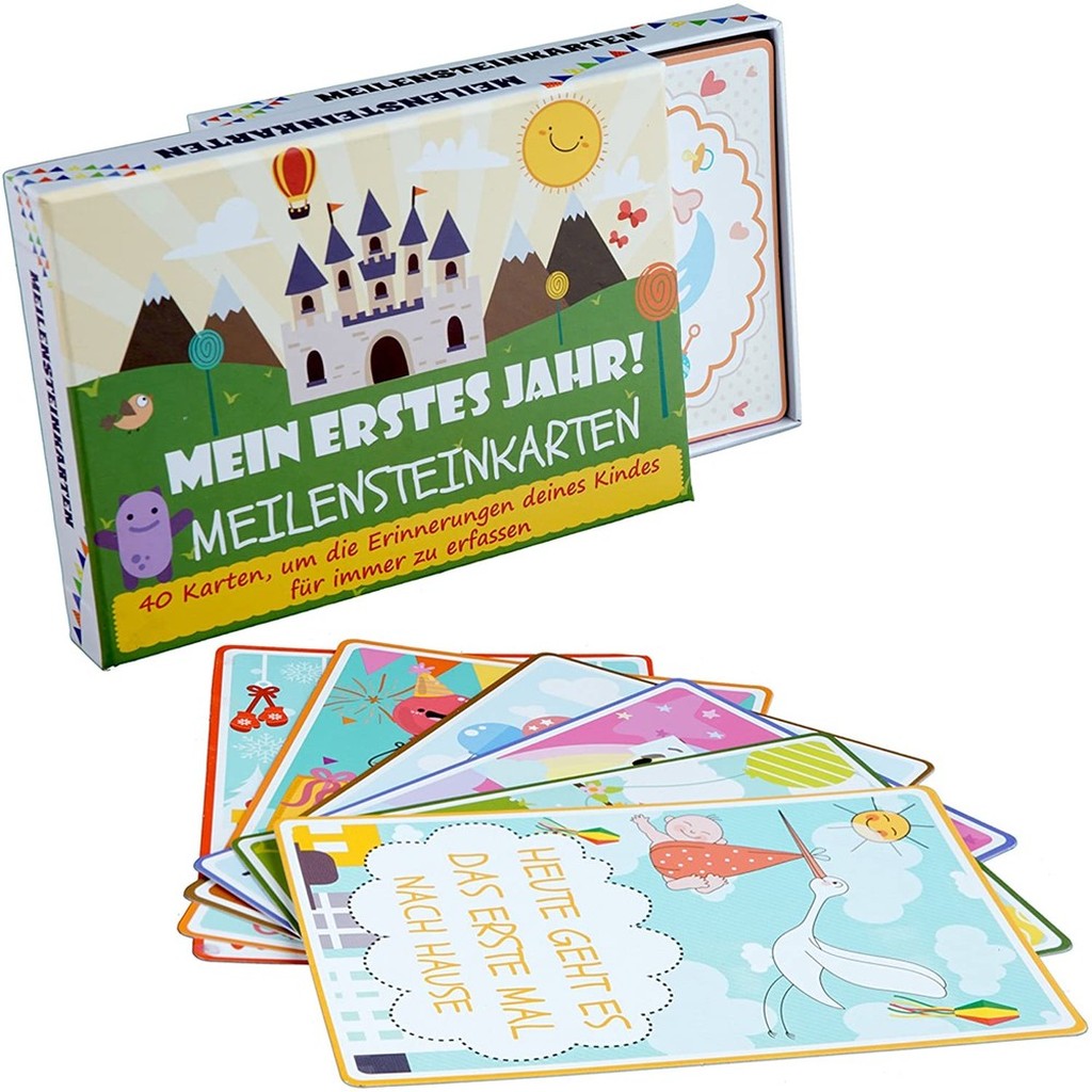 Meilensteinkarten Mein erstes Jahr zur Erinnerung an Babys erstes Jahr