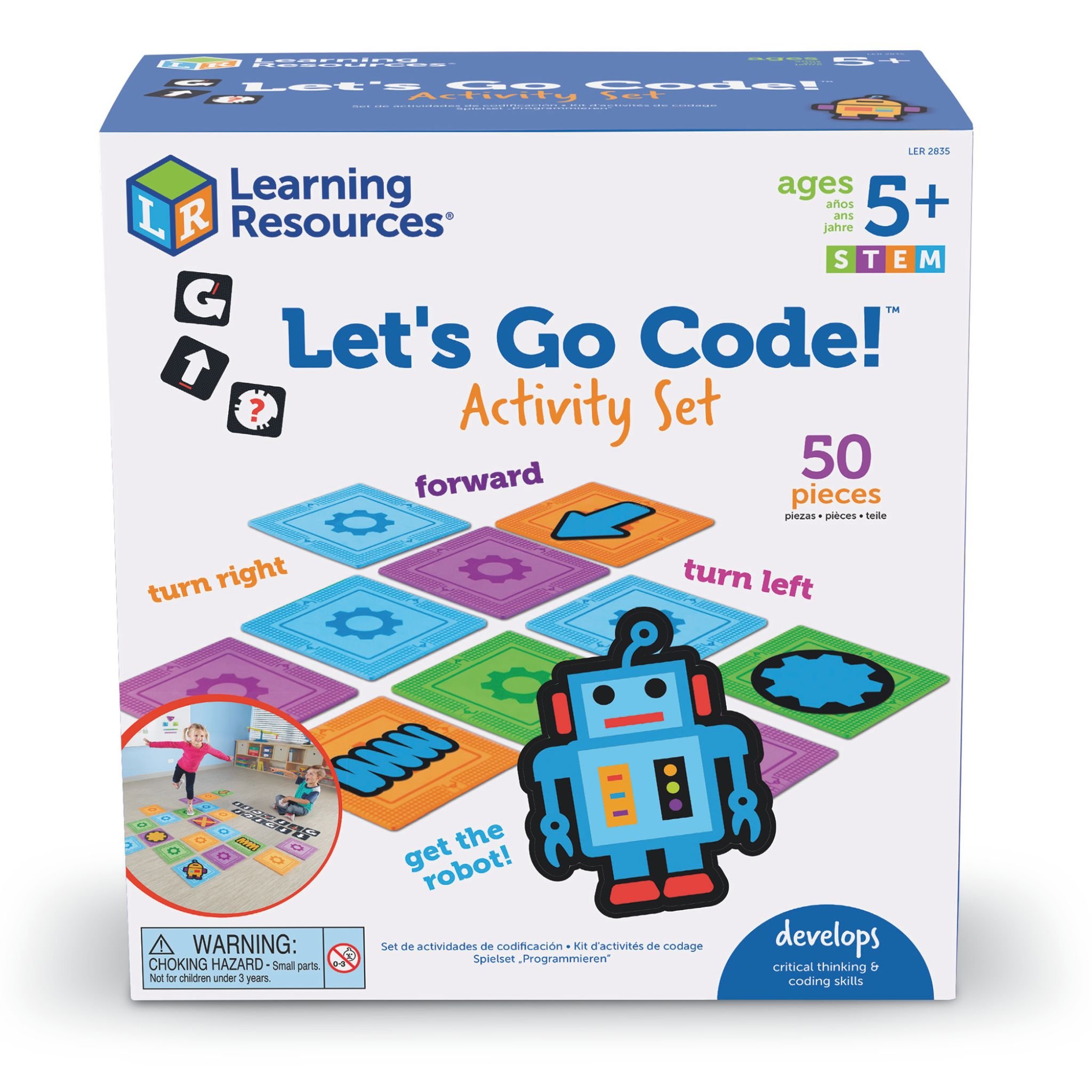 Let's Go Code! set d'activités programmation – emballage, face avant