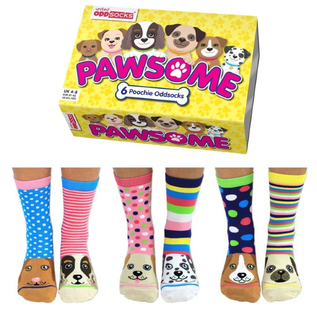 Pawsome Hund Socken Geschenkset für Frauen von United OddSocks