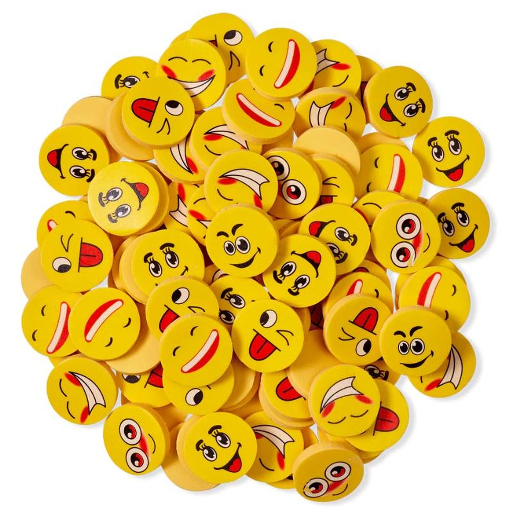 100 Emoji Erasers