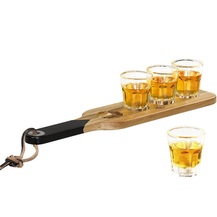 Shot Glasses & Serving Paddle