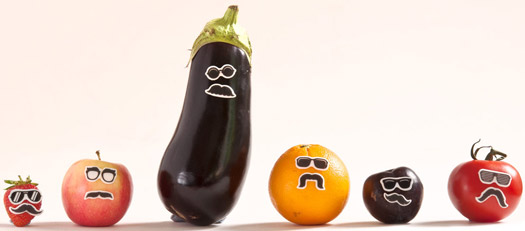 Essbare comic augen und moustaches