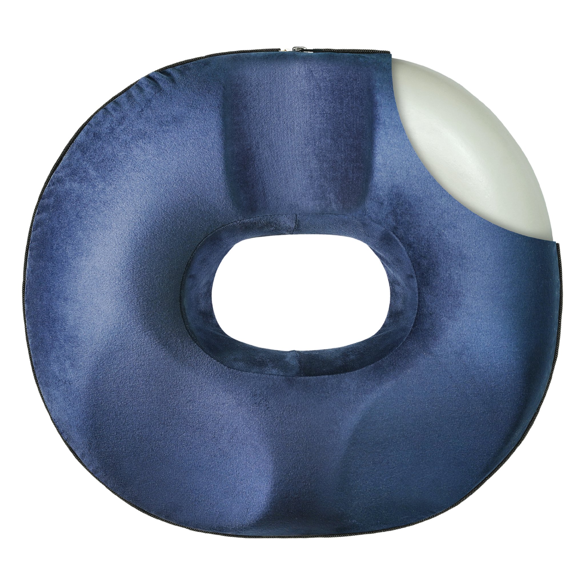 Donut-Sitzkissen Steissbein mit sichtbarem Memory-Foam-Kern