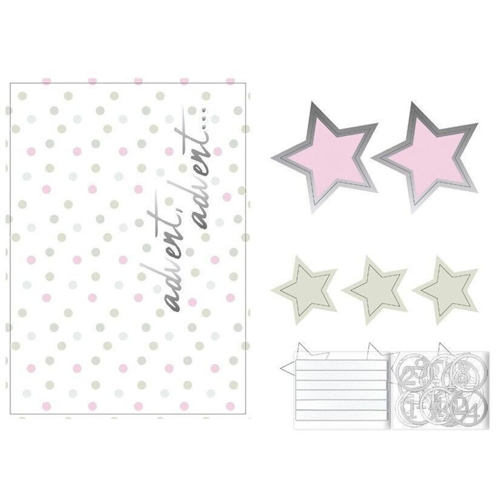 Adventskalender Sterne Bastelset