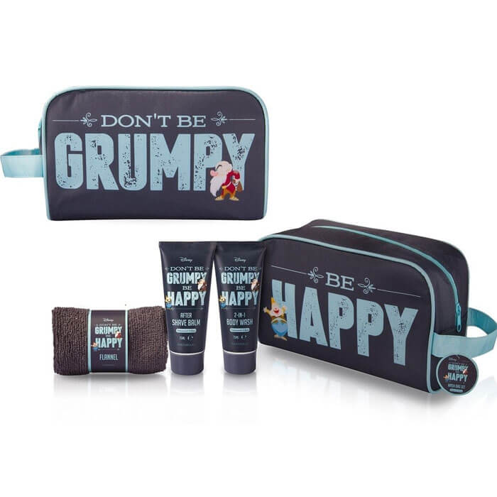 Disney don't be grumpy be happy wash bag set