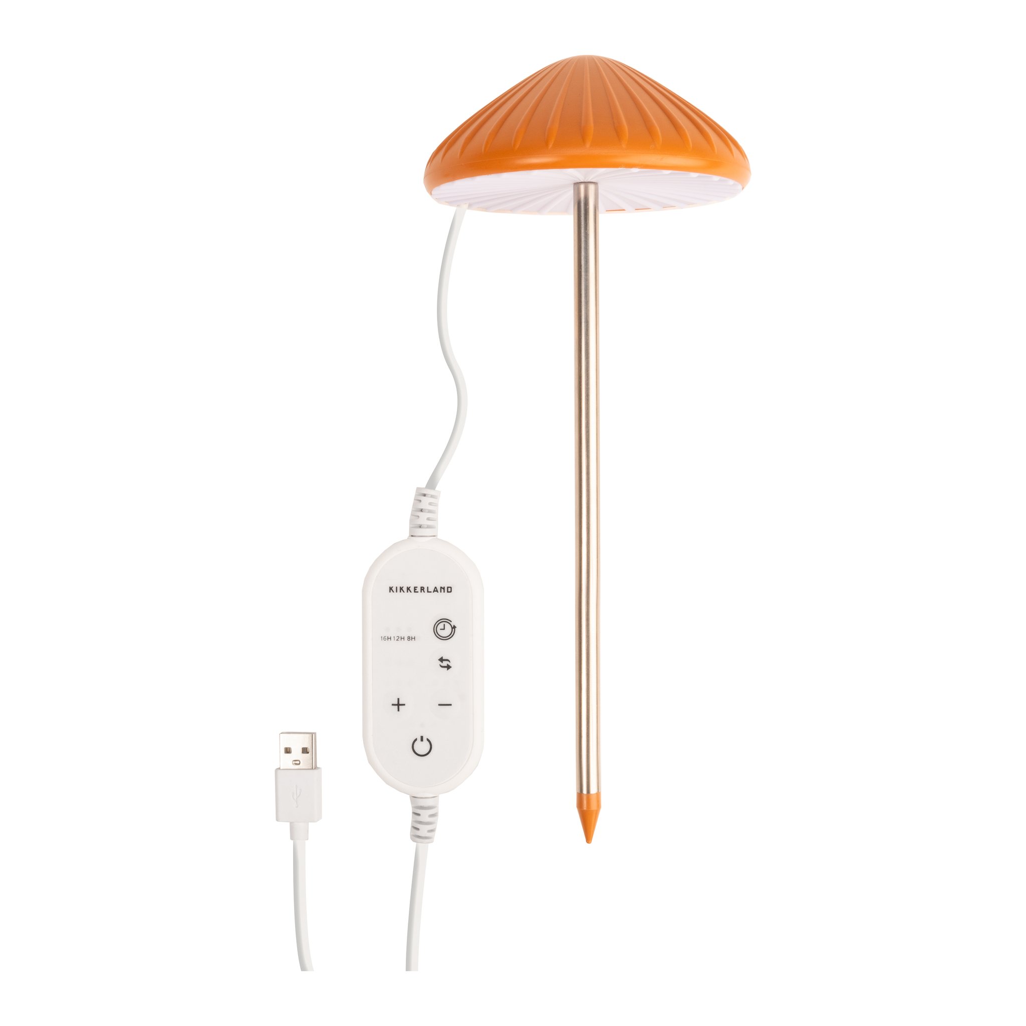 Pilz-Pflanzenlicht mit Erdspiess, USB-Kabel und Steuerung