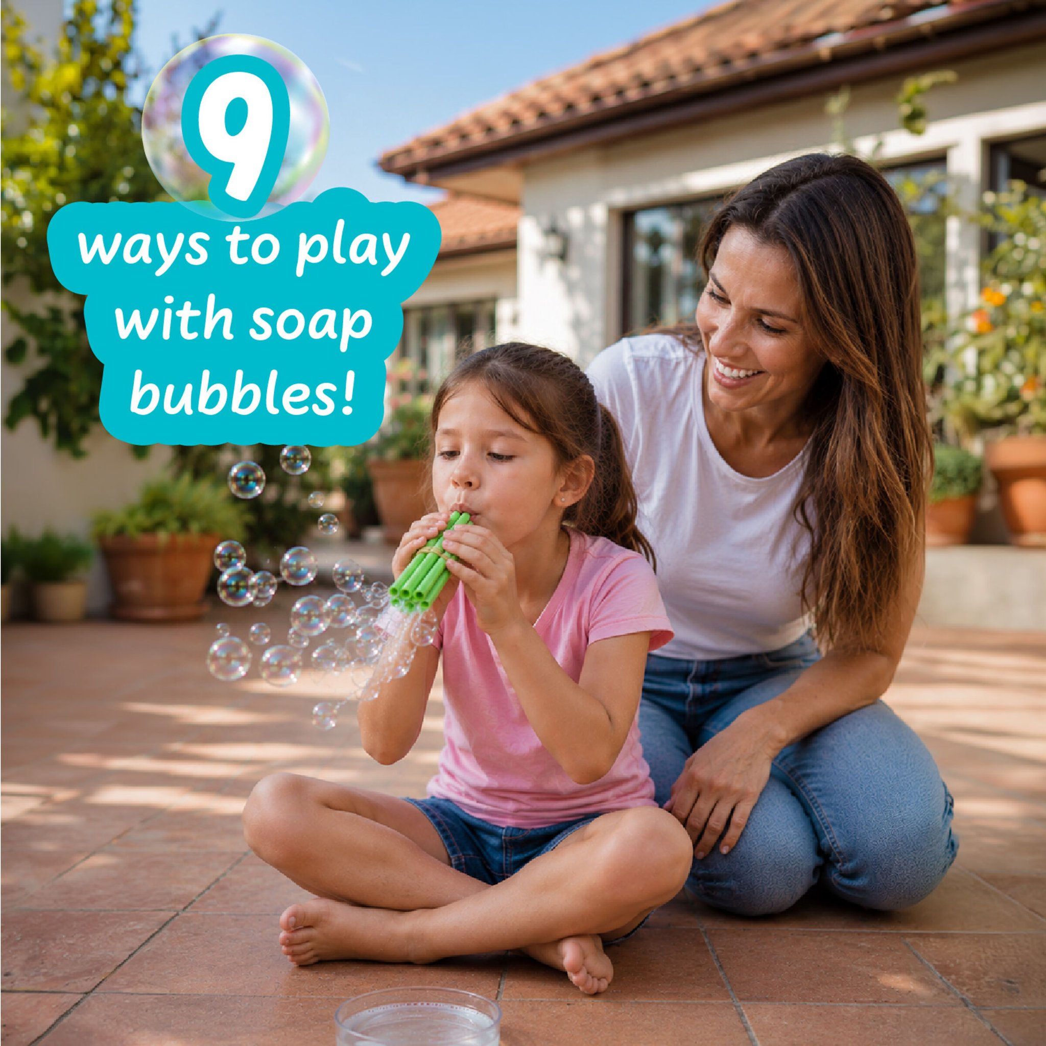 Soap bubble experiments with kids