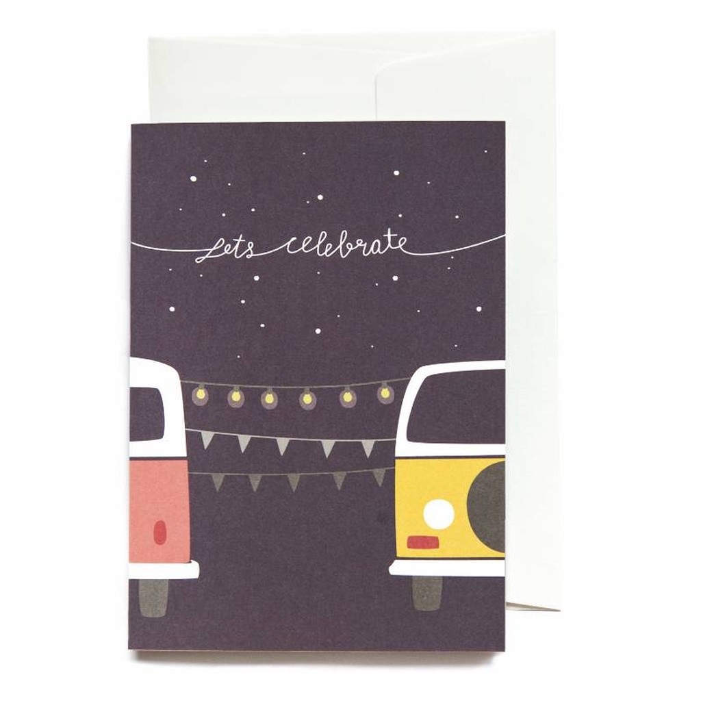 Grusskarte Lets celebrate von roadtyping