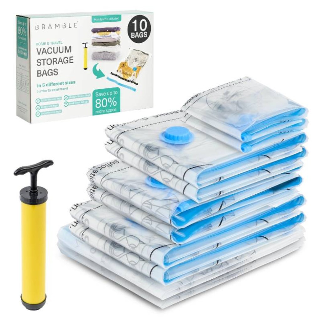 10 Vakuum-Aufbewahrungsbeutel-Set mit Pumpe