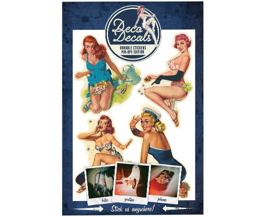 Vintage Pin-Up Girls Deko-Aufkleber