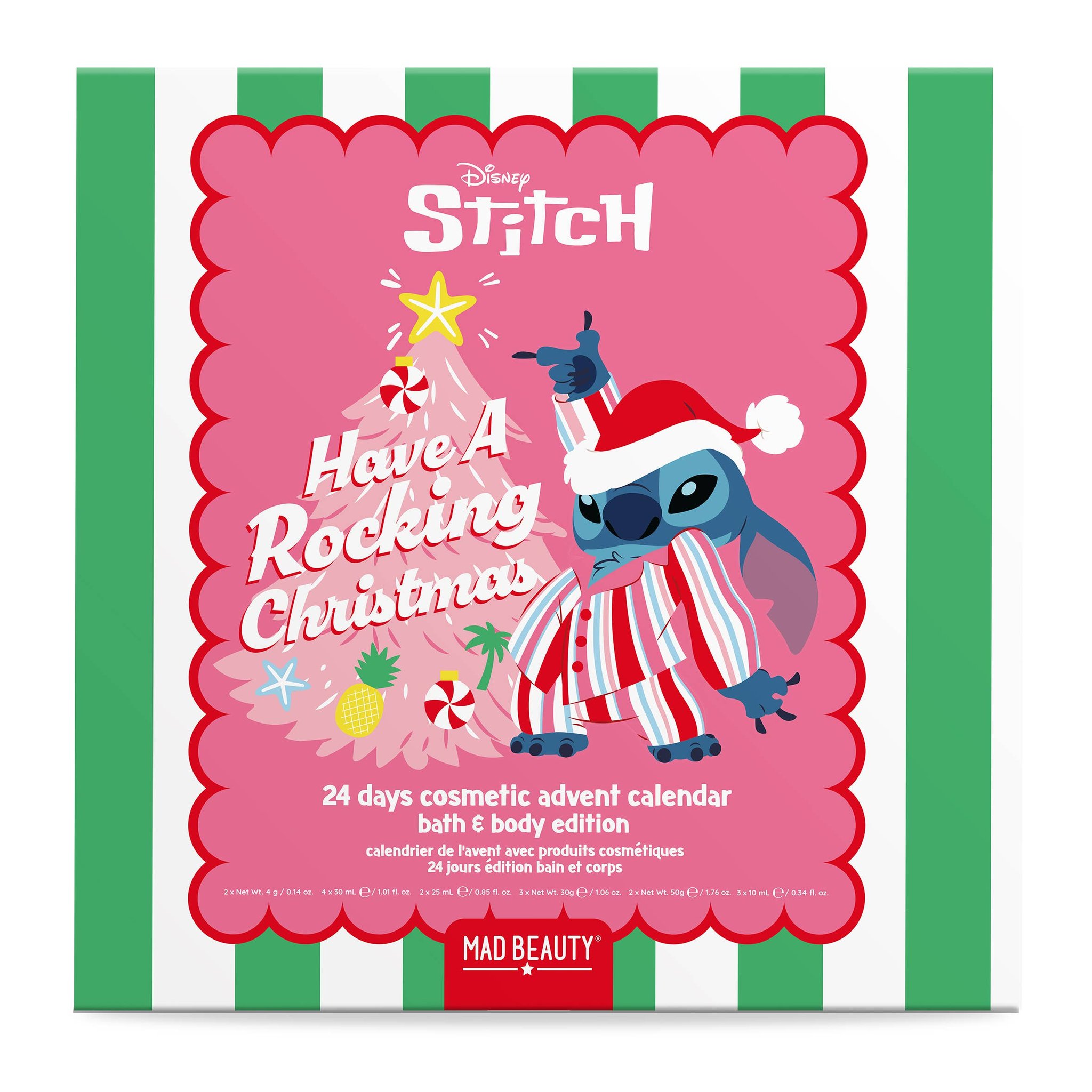 Calendrier de l'Avent Stitch Rocking Christmas – boîte du calendrier, face avant