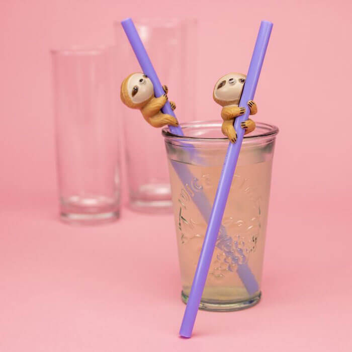 Faultier Strohhalme von Paladone