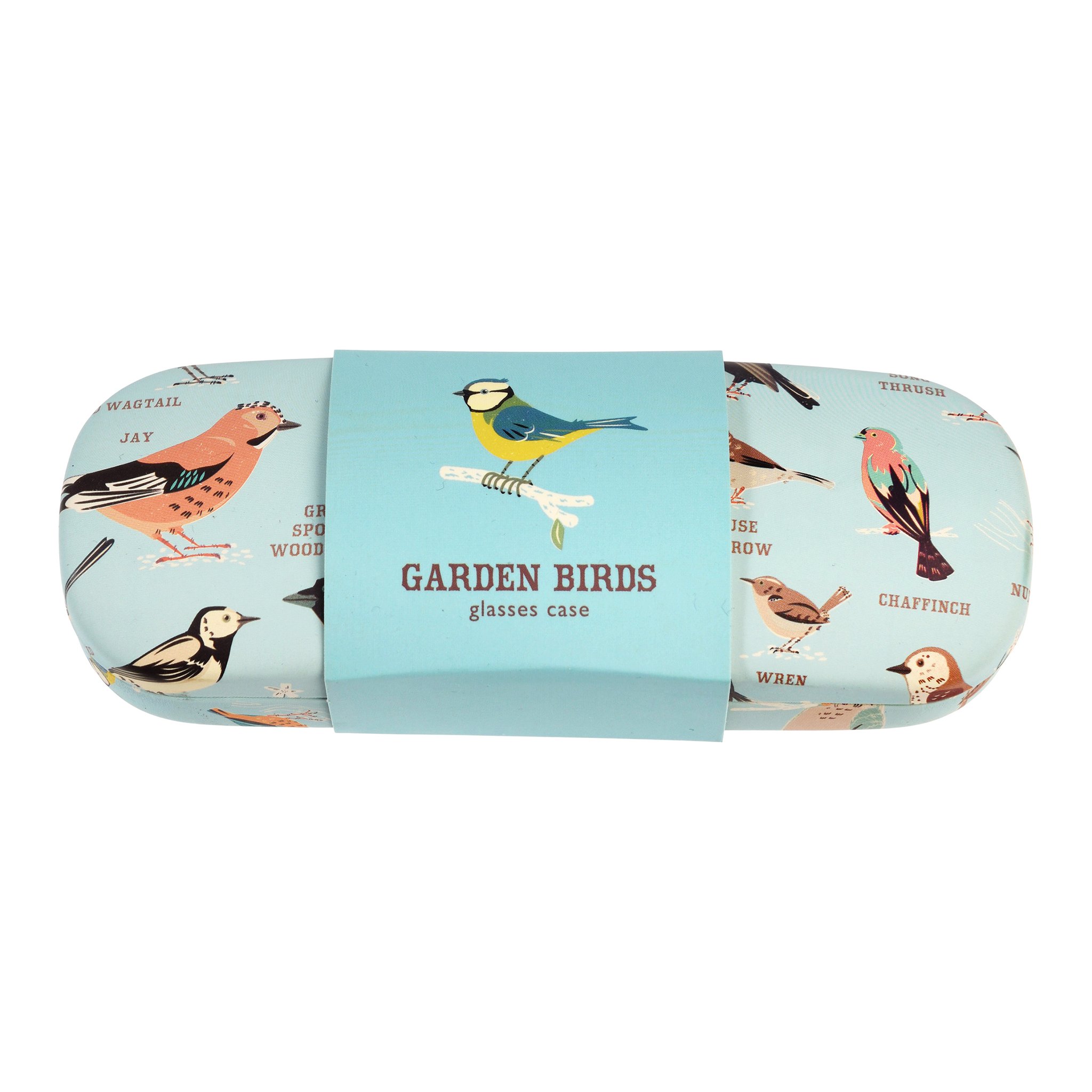 Brillenetui Gartenvögel mit Banderole «Garden Birds Glasses Case»