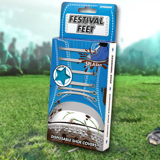 Open Air Festival Überschuhe Blau