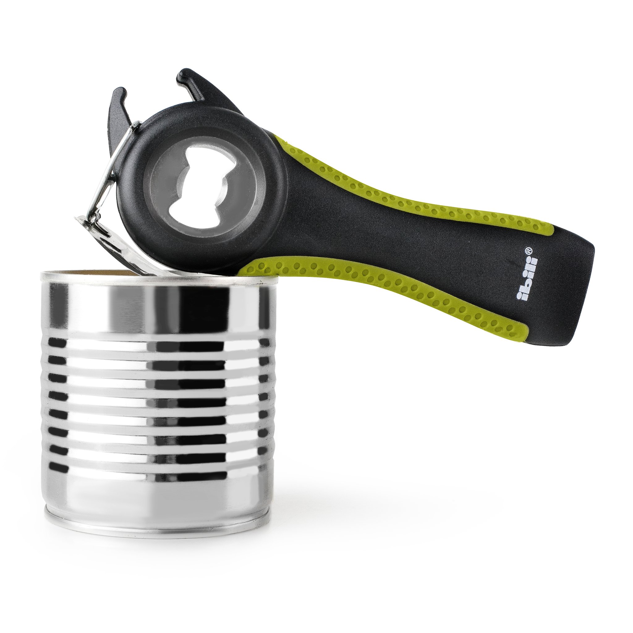 5-in-1 opener on a tin can