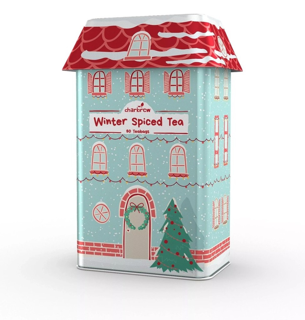 Weihnachtshaus-Tee-Set