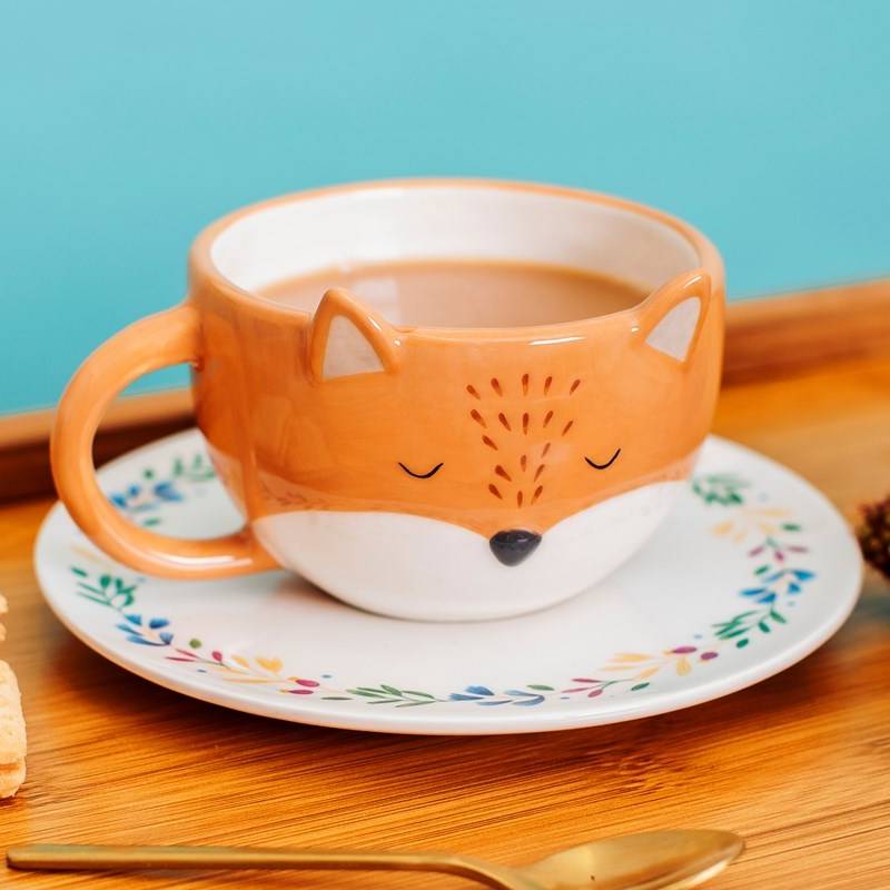 Finley Fox Teetasse mit Untertasse von Sass and Belle