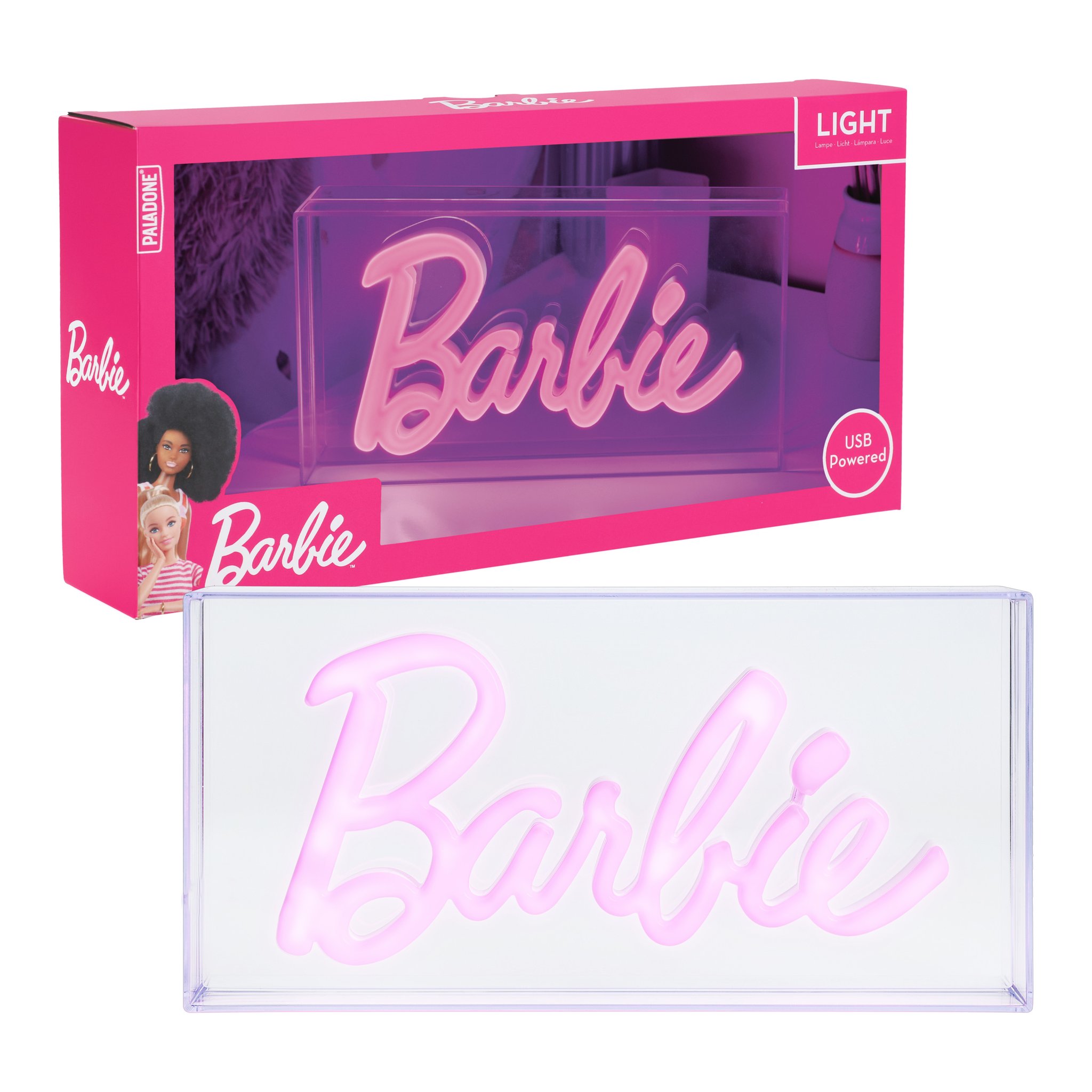 Lampe neben ihrer Verpackung