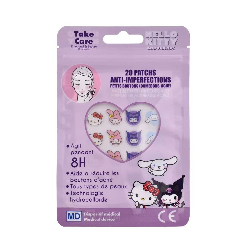 Hello Kitty &amp; Friends Pickel Patches Verpackung Vorderseite