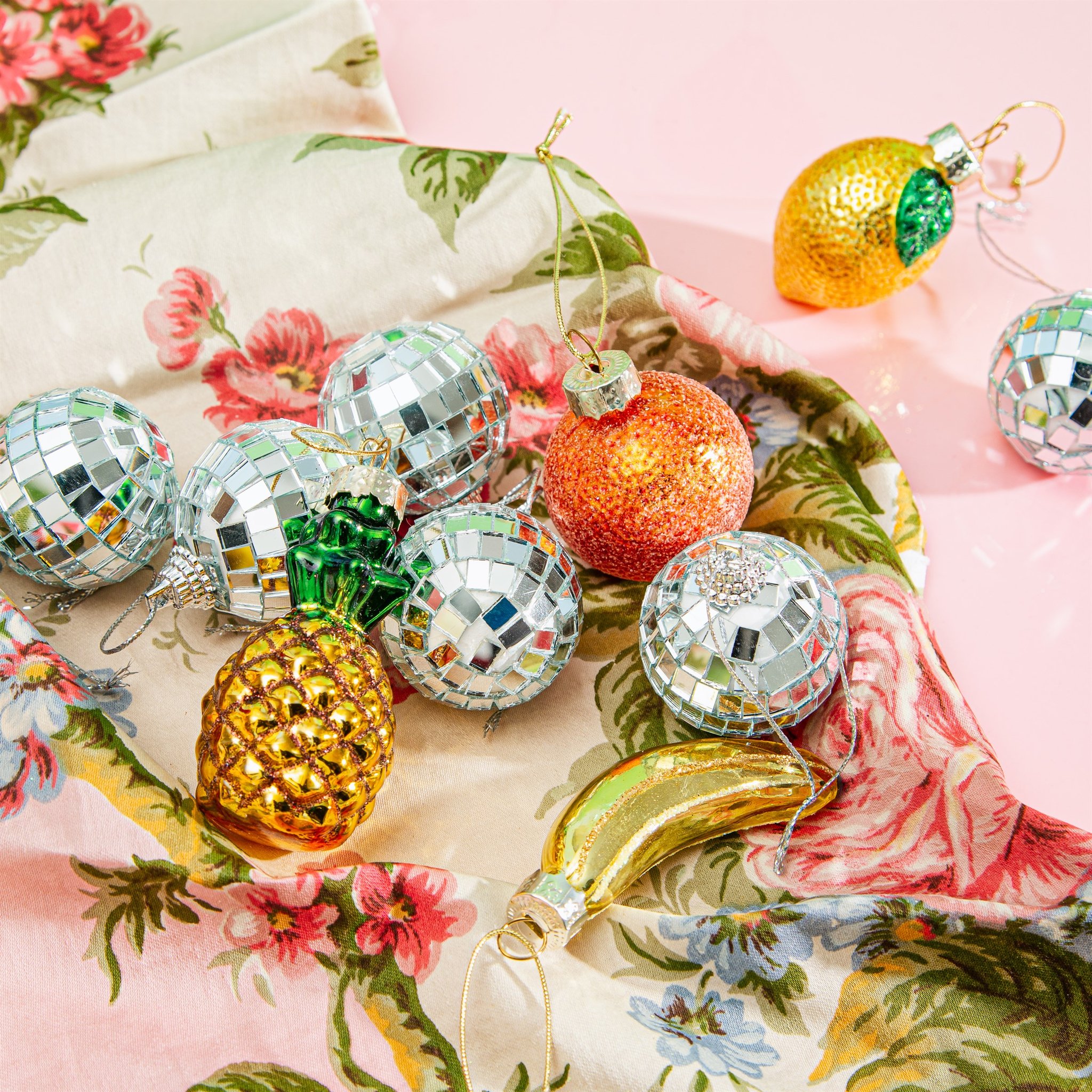 Weihnachtsschmuck-Set Früchte