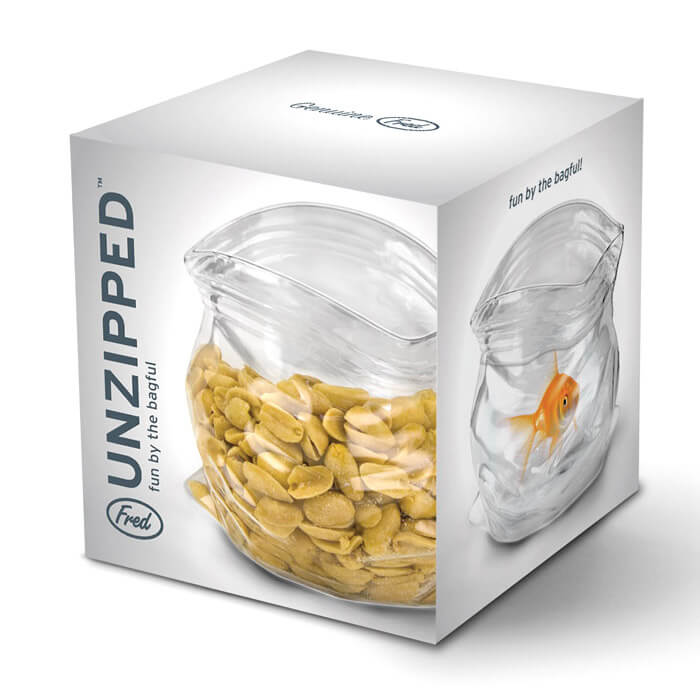 Conteneur en Verre en Forme de Sachet Zip