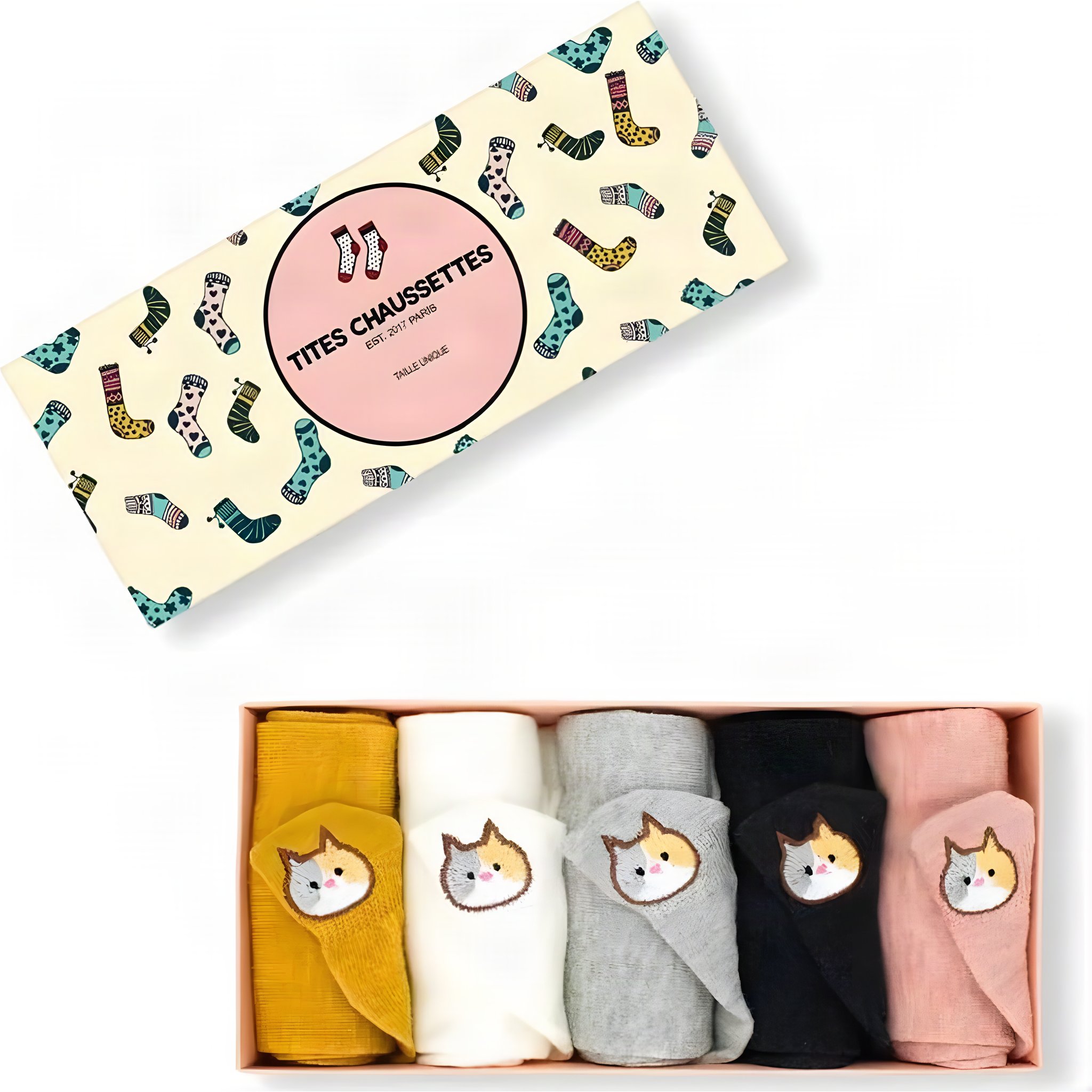 Katzen Socken von Tites Chaussettes