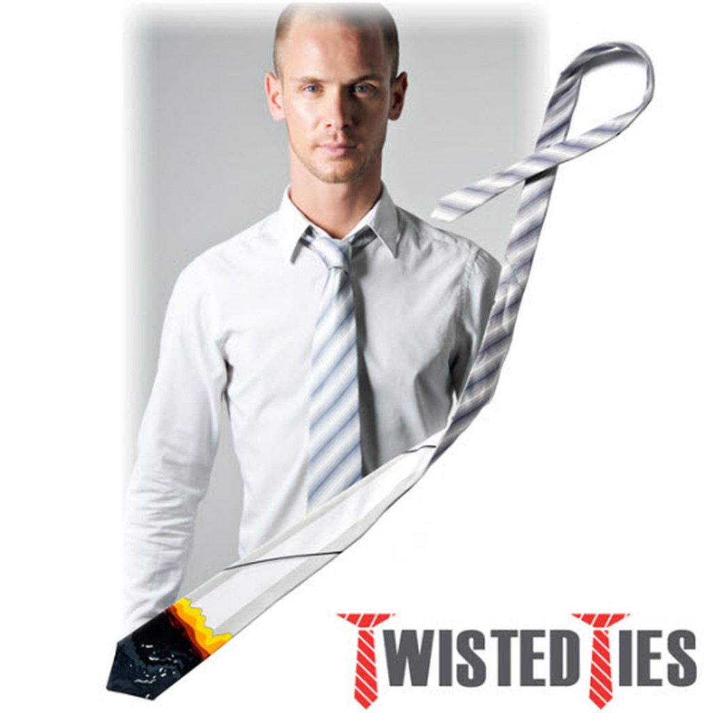 Cravate Tordue - Fumée