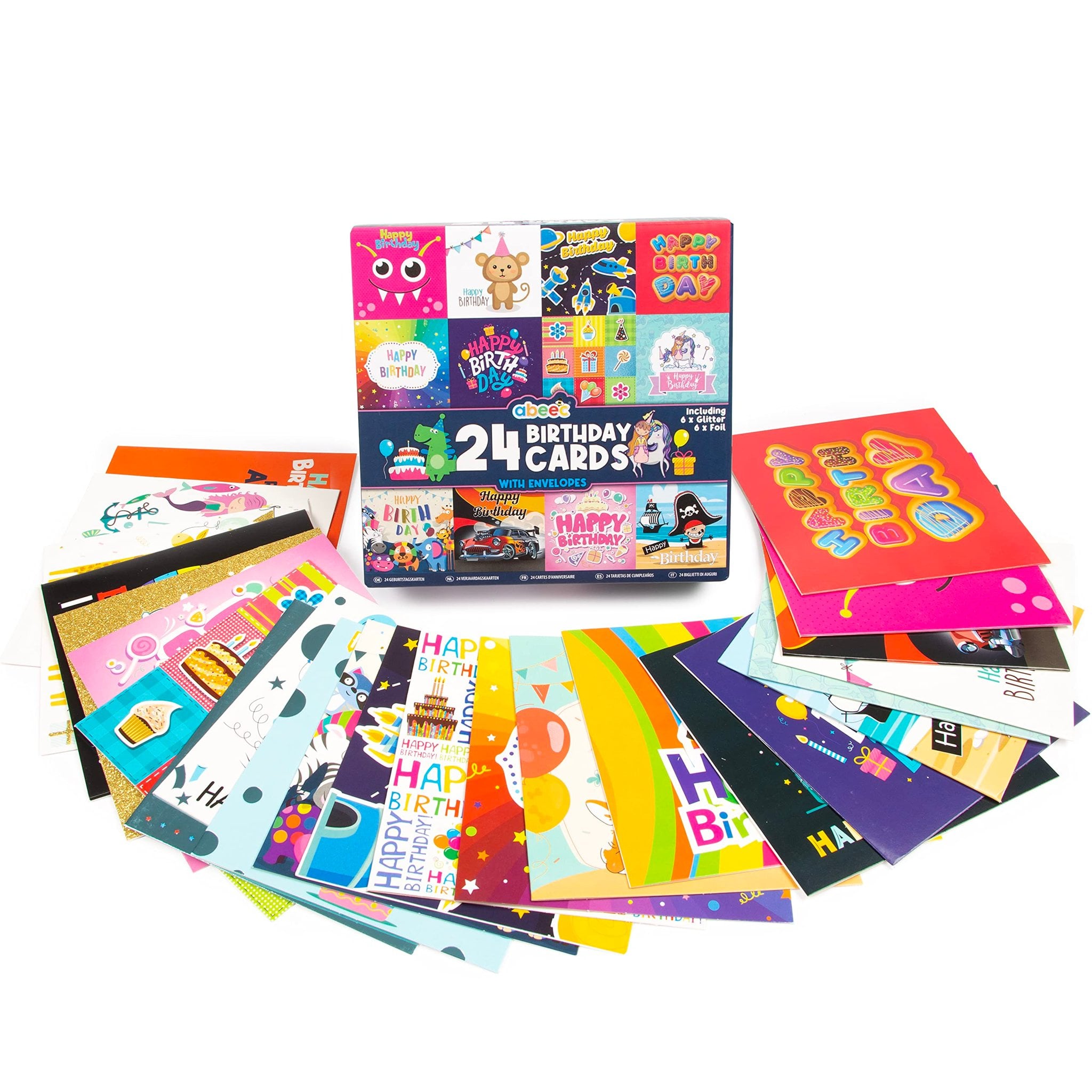 Geburtstagskarten für Kinder 24er-Pack (Bild 3)