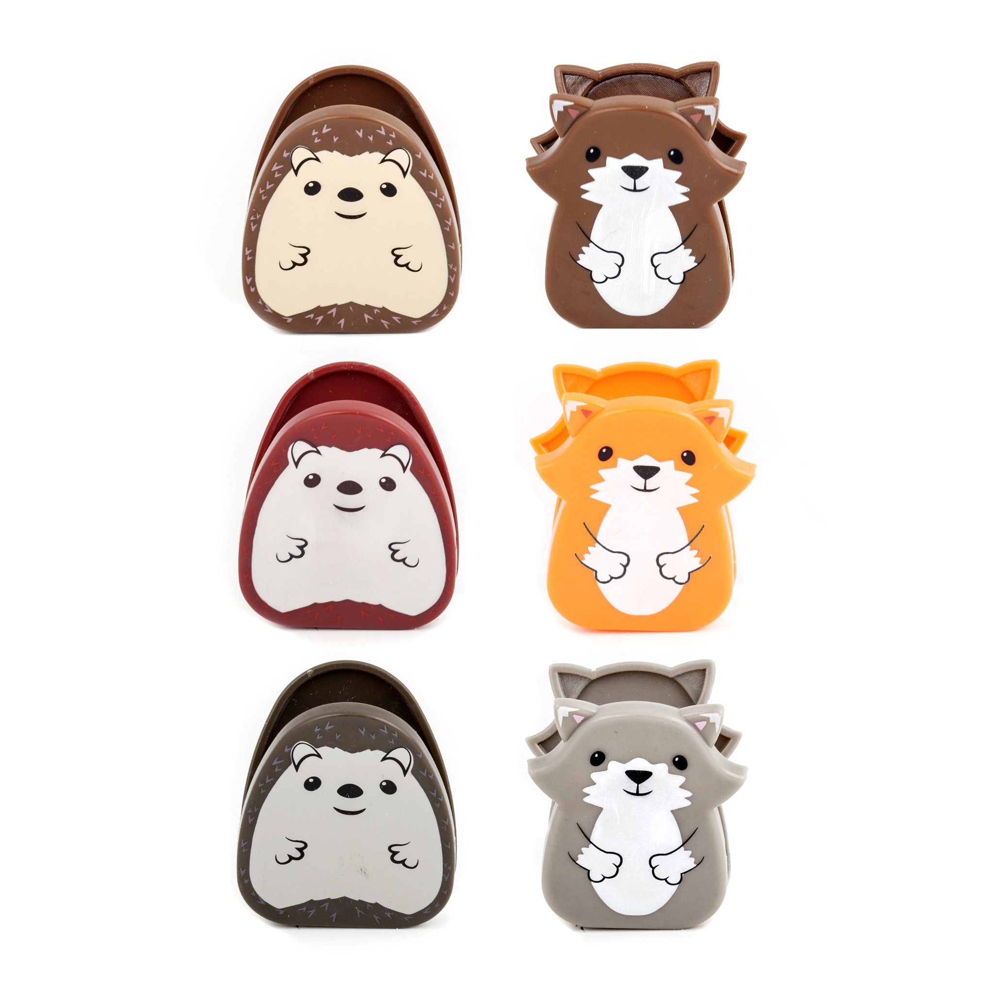 Kikkerland Woodland Bag Clips set of 6 – studio overview