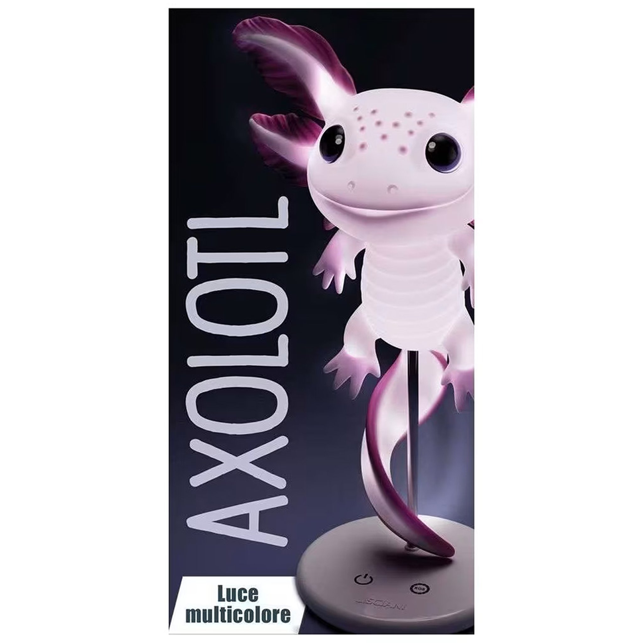Axolotl LED-Lampe mehrfarbig