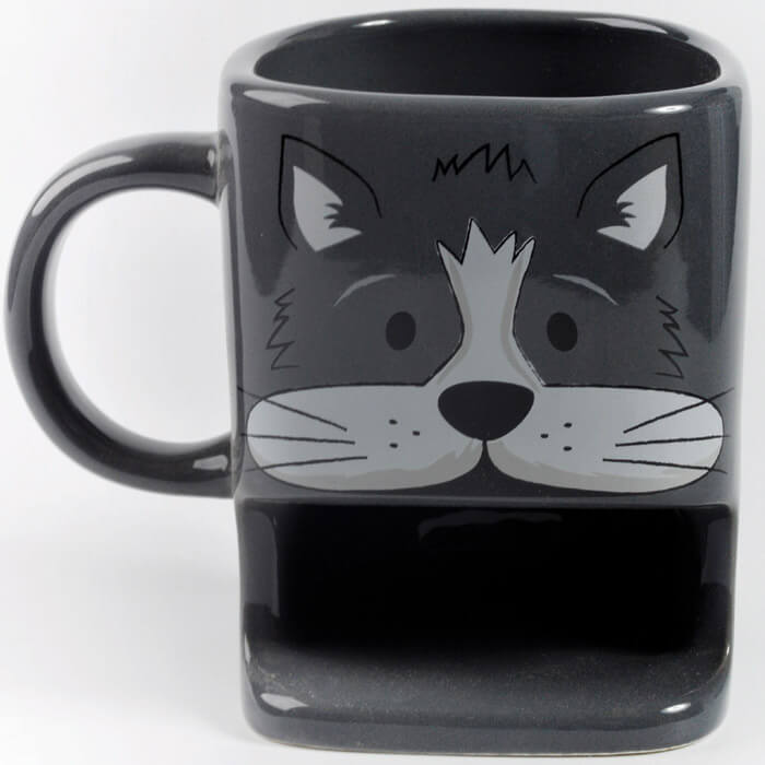 Mug Chat avec Espace pour Biscuits