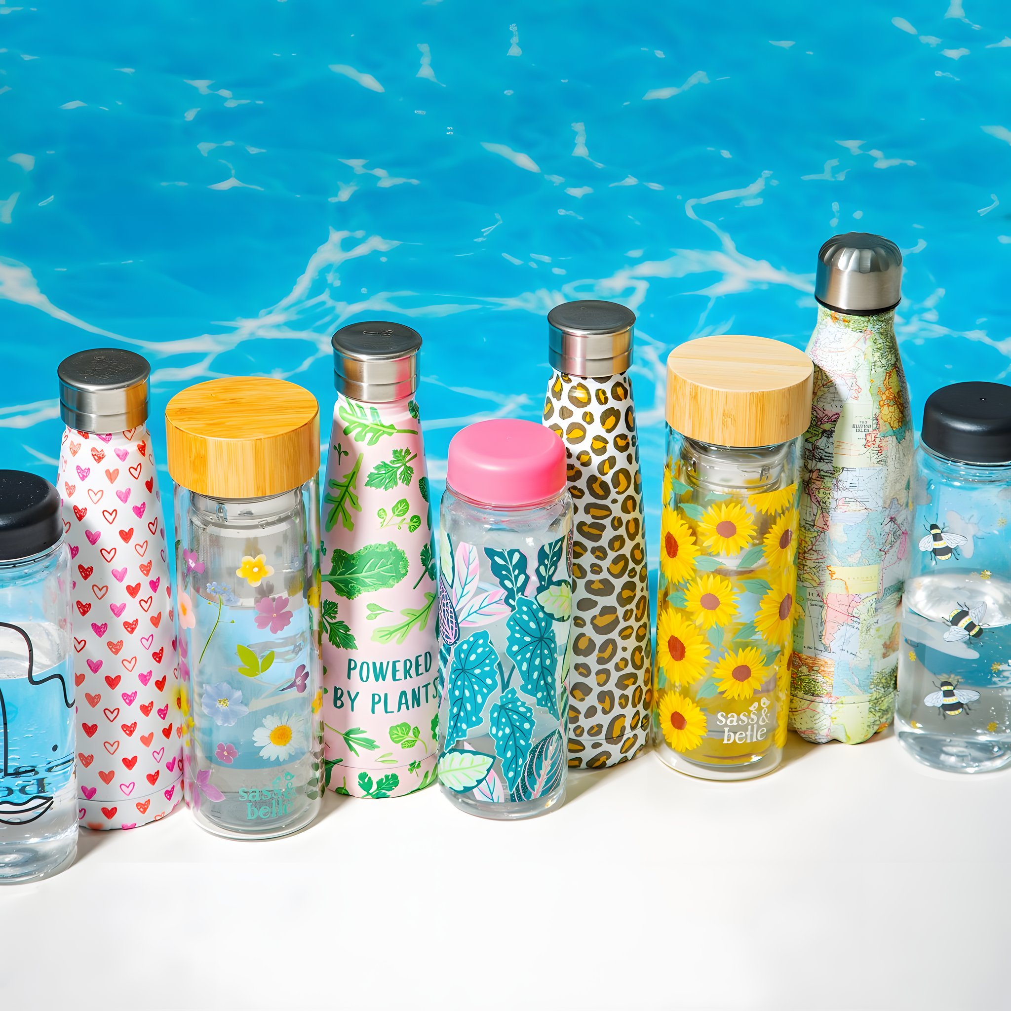 Vintage Weltkarte Thermosflasche