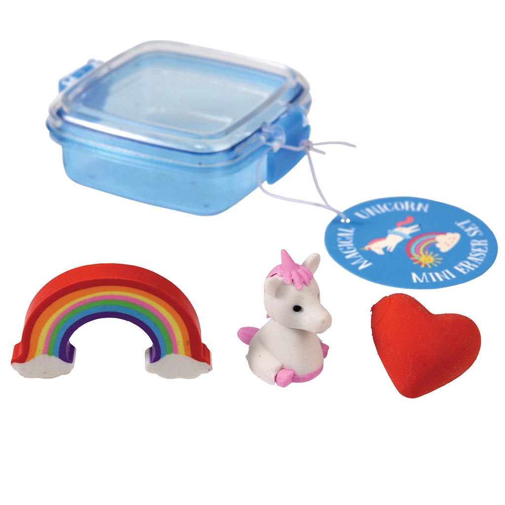 Magical Unicorn Radiergummi-Set von Rex London – Detailansicht