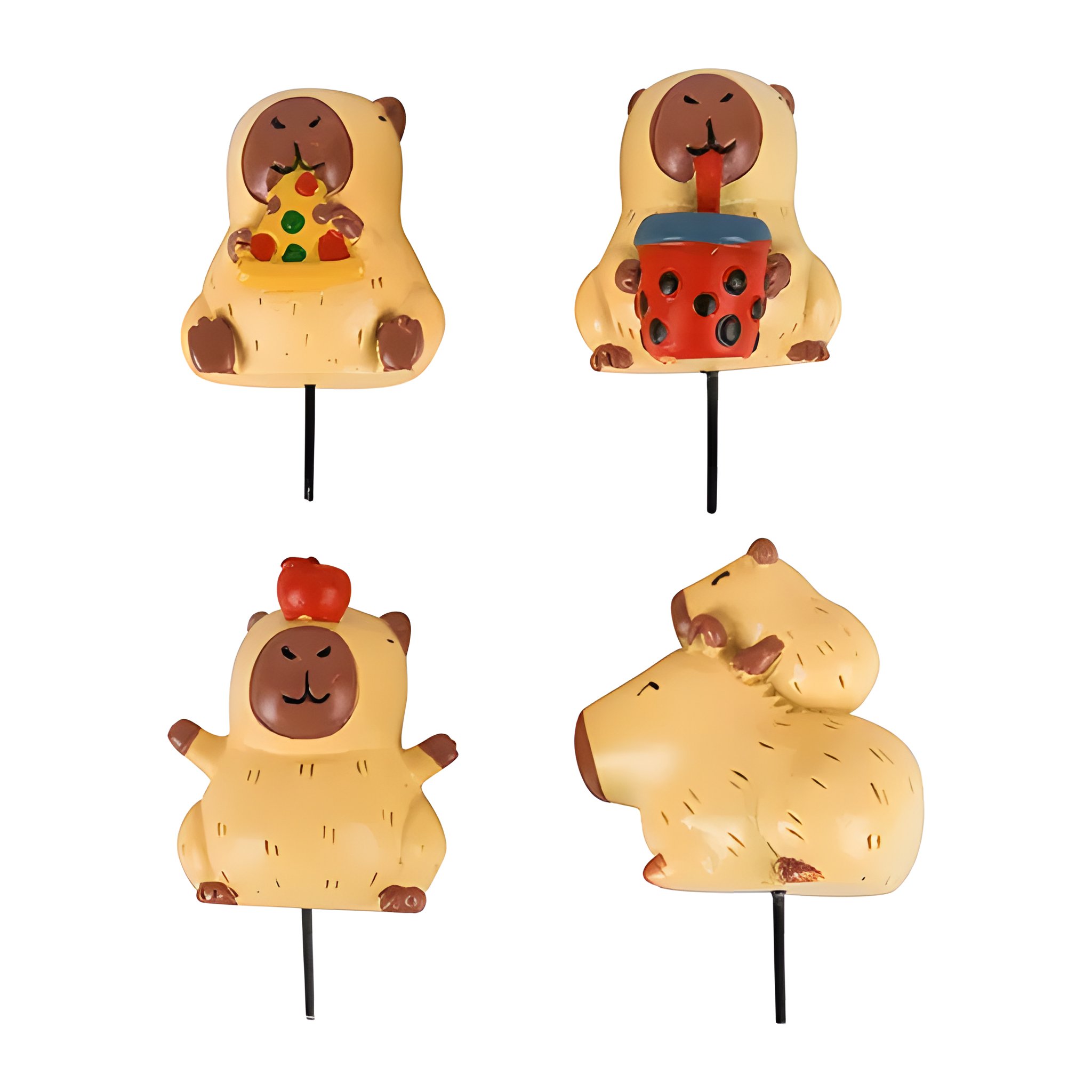 Mini Capybara marqueurs pour pots produit détouré