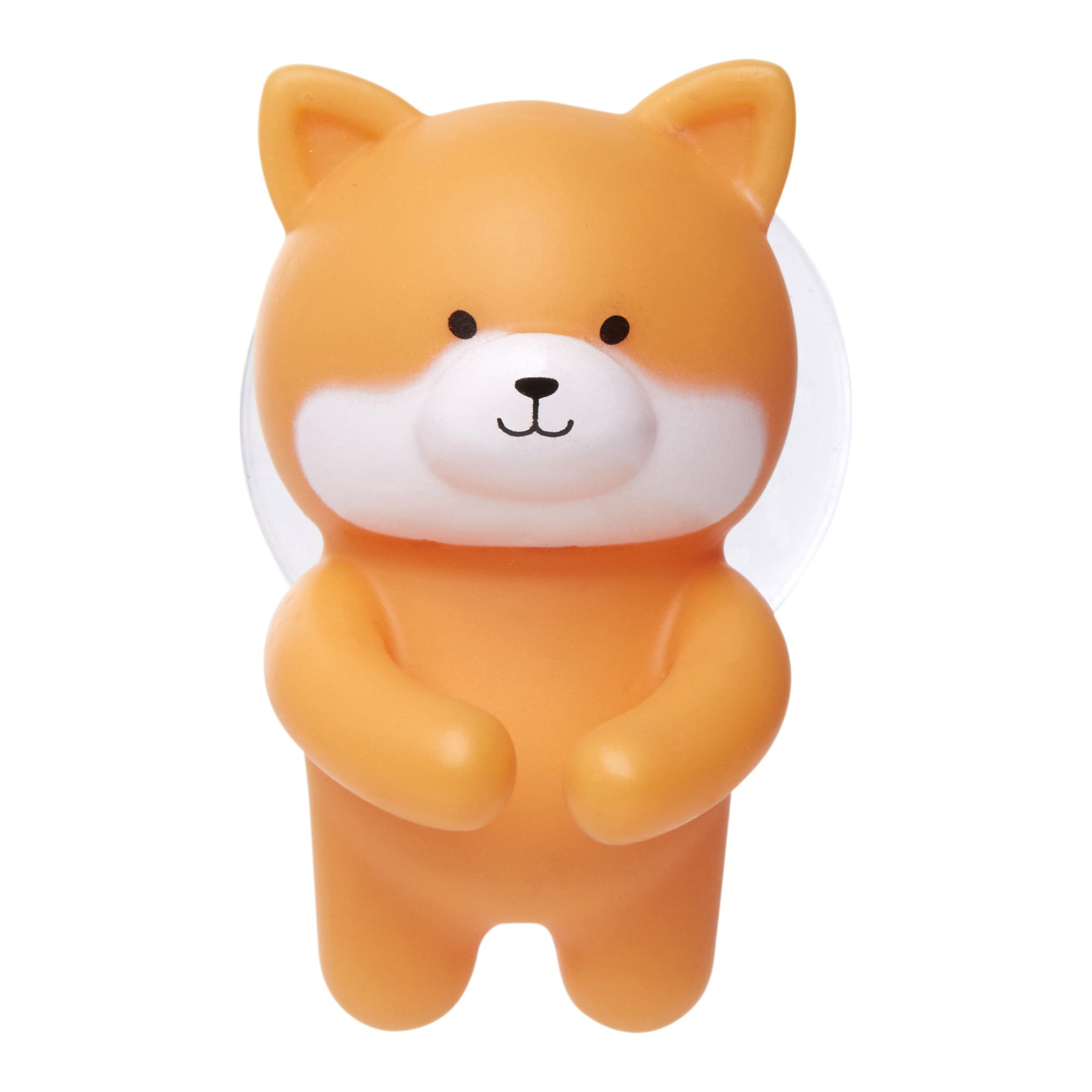 Porte-brosse à dents corgi orange avec ventouse