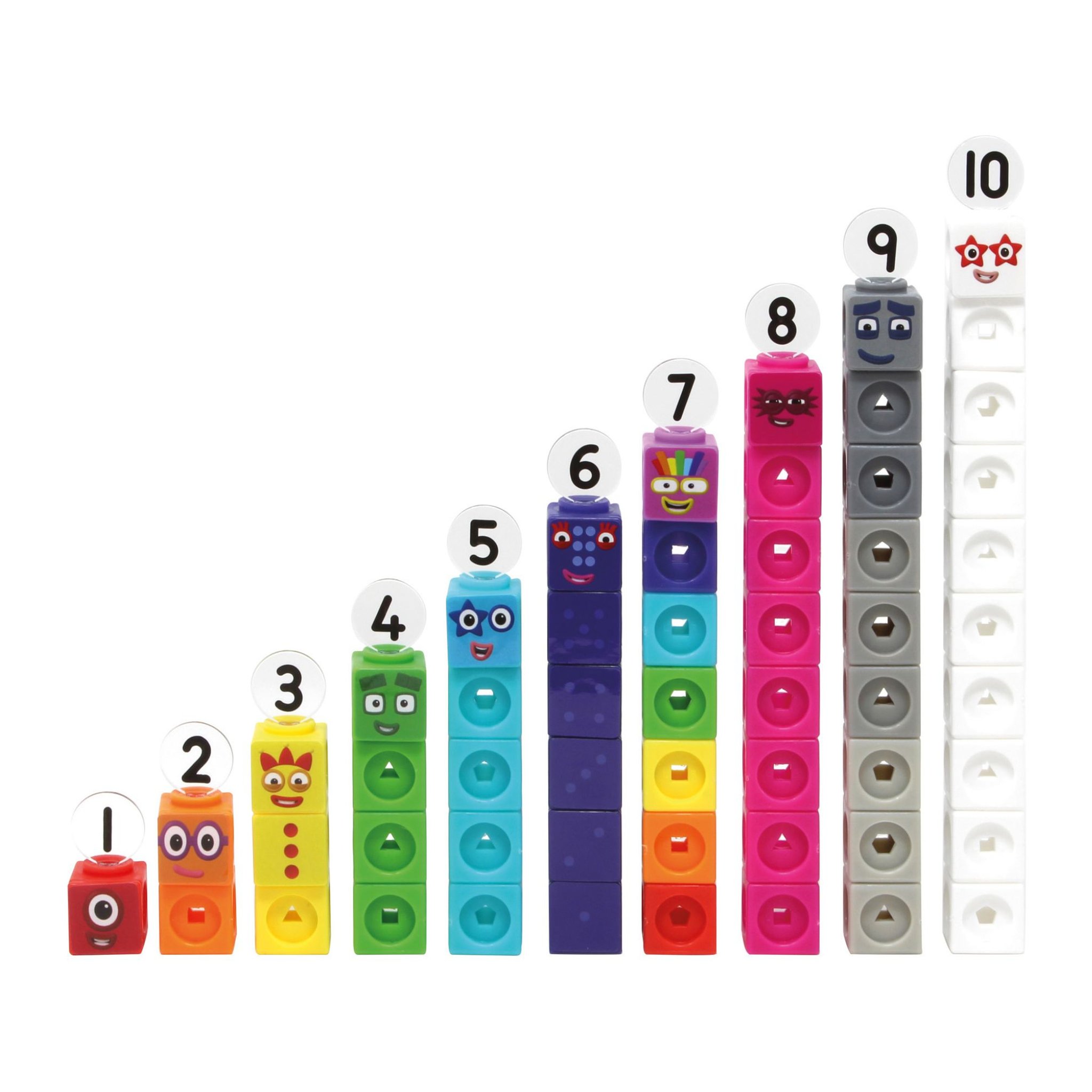 MathLink Cubes Numberblocks 1-10 Aktivitätsset – Numberblocks Eins bis Zehn als Treppe