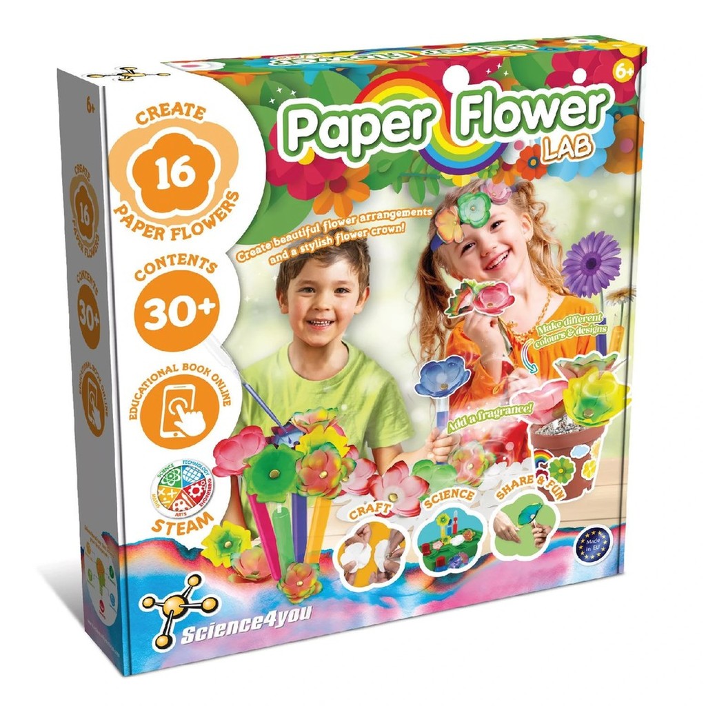 Papierblumen Bastelset Science4You