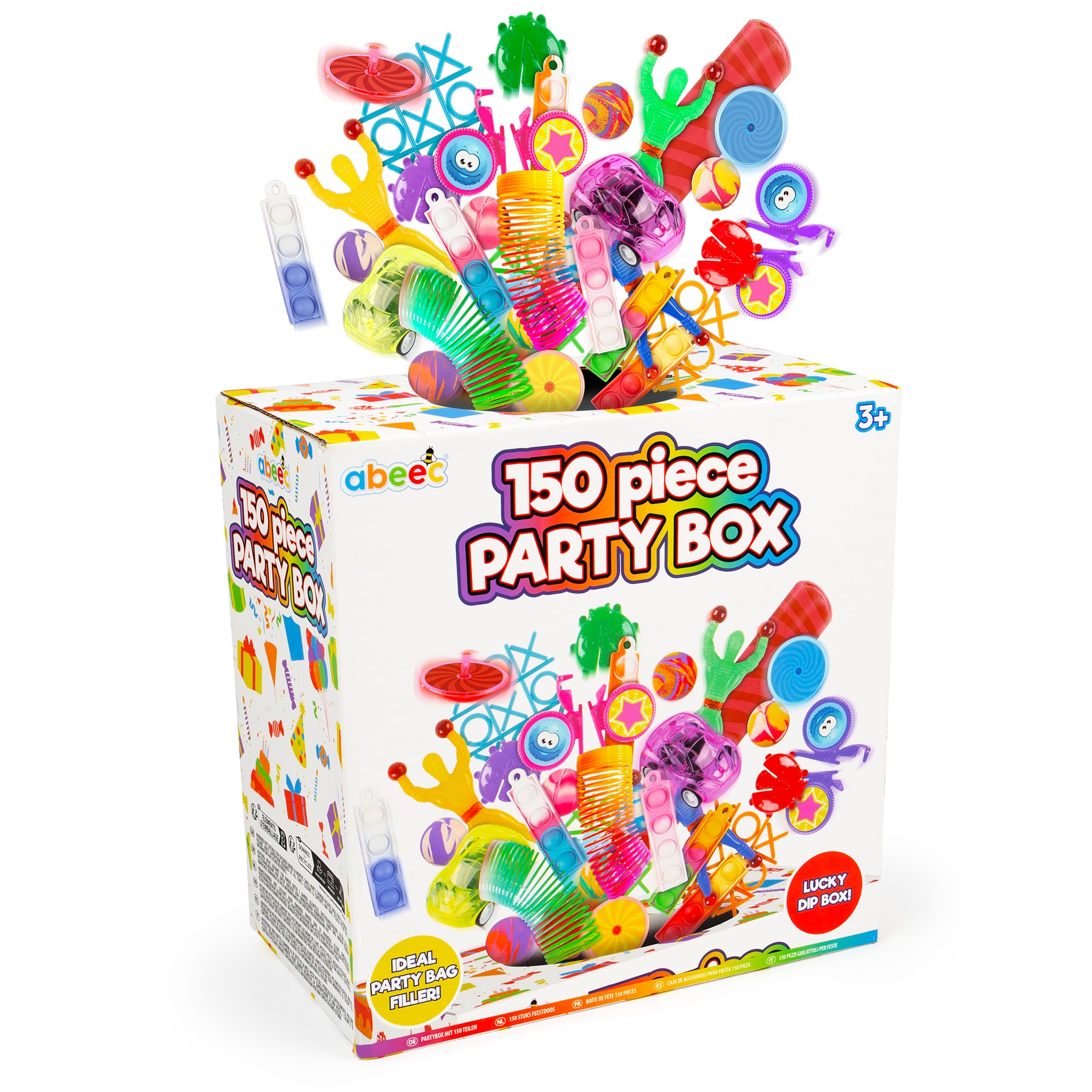 abeec Partybox 150 Teile mit Mitgebsel-Spielzeug