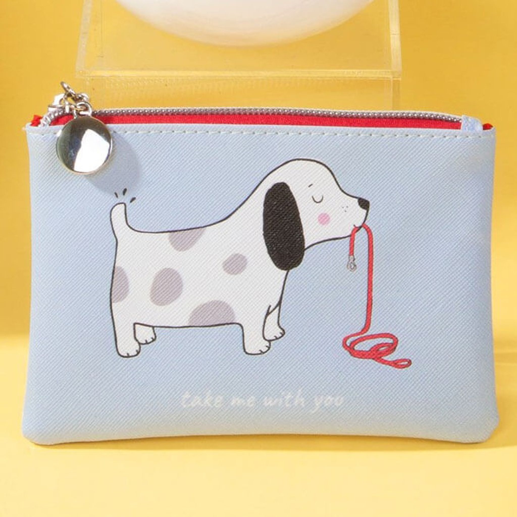 Barney purse back with lettering, cut-out