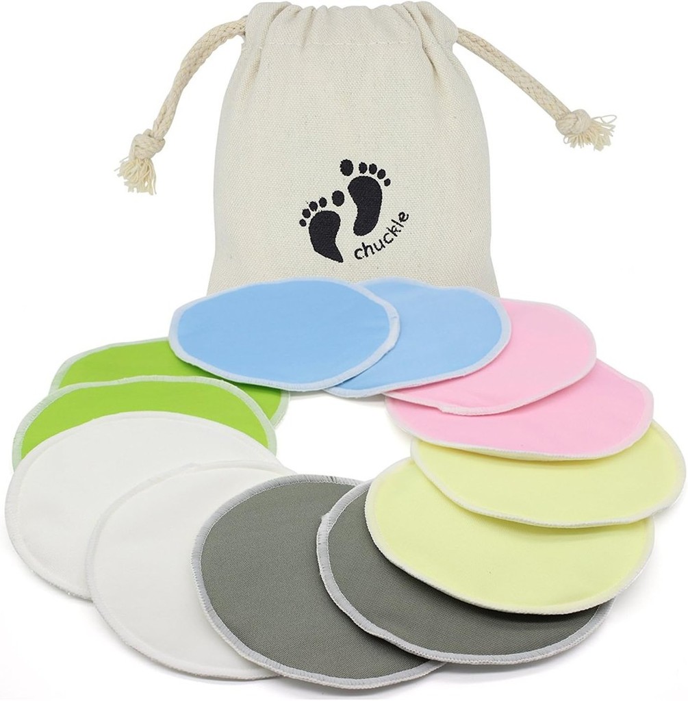 12 Dischetti assorbilatte in bambù e cotone biologico