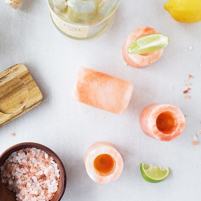 Verres à Shooter en Sel de l'Himalaya