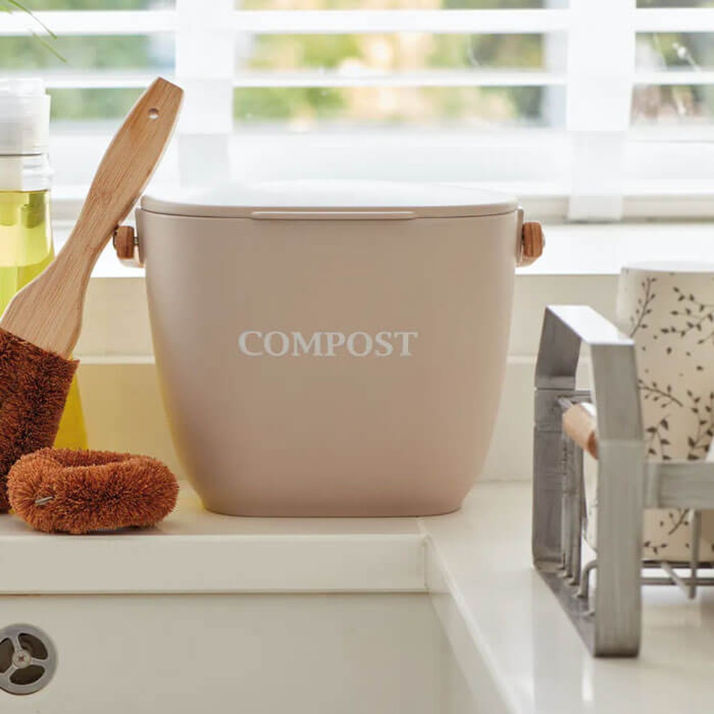 Bambus Kompost Eimer Natural Elements von Kitchencraft