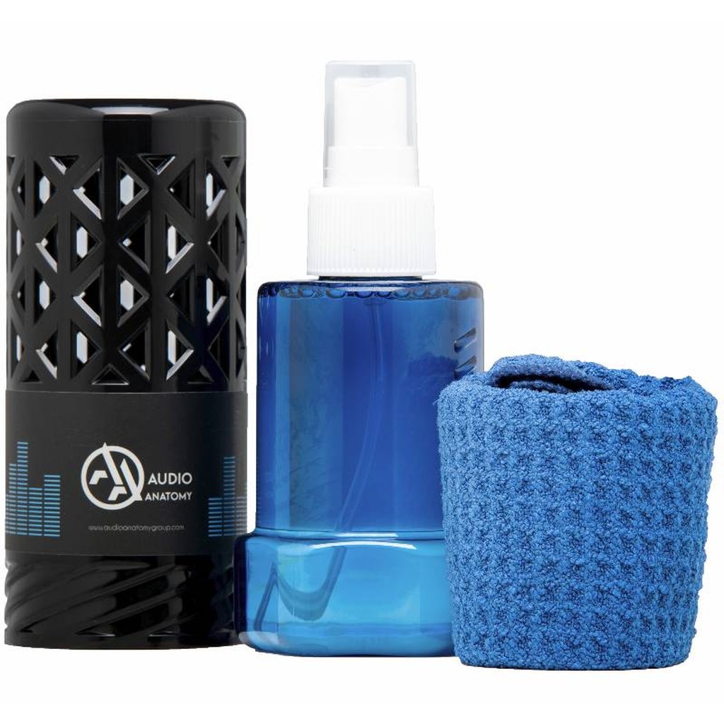 Audio Anatomy Vinyl-Reinigungsset aus Mikrofasertuch und alkoholfreier Reinigungsflüssigkeit