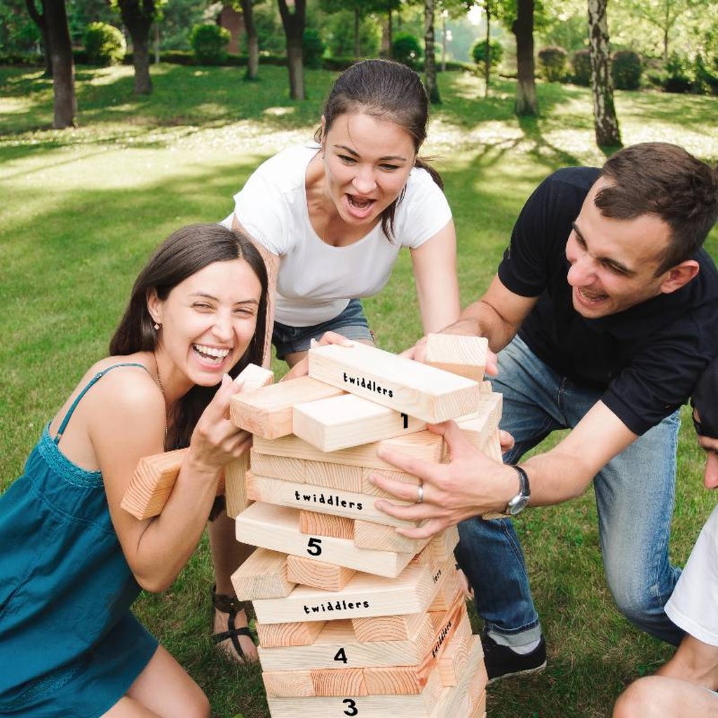 Riesen Jenga Spiel von Twiddlers